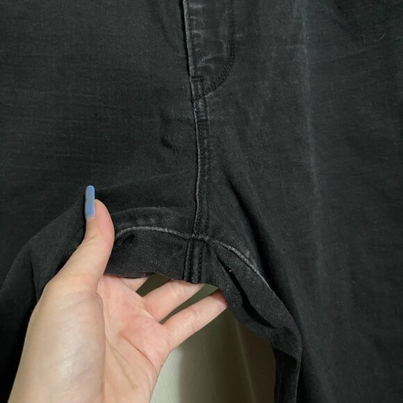 Levi's Denizen Womens Black Stretch Pockets High-Rise Skinny Jeans Size 18 - Picture 8 of 9